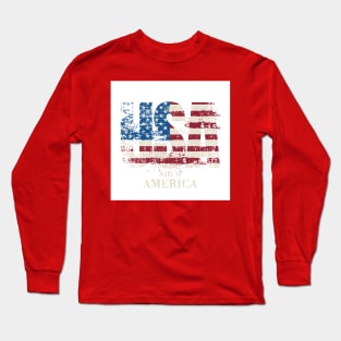 USA Made in America Long Sleeve T-Shirt